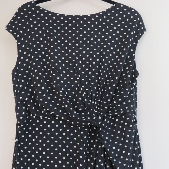 Merona Polka Dot Jersey Dress | Black & White - Picture 2 of 10